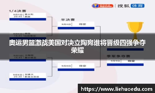 奥运男篮激战美国对决立陶宛谁将晋级四强争夺荣耀